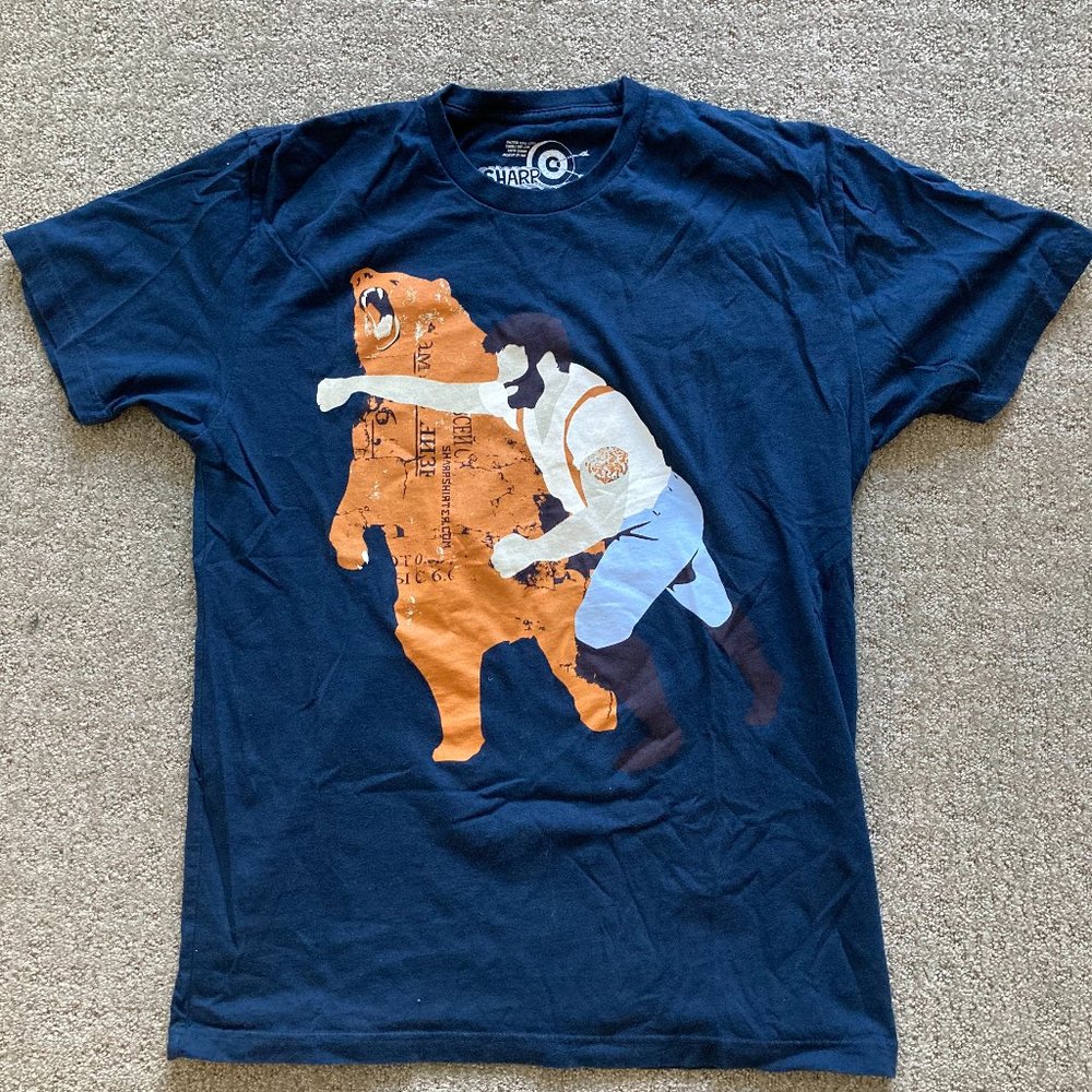 man vs. bear t shirt